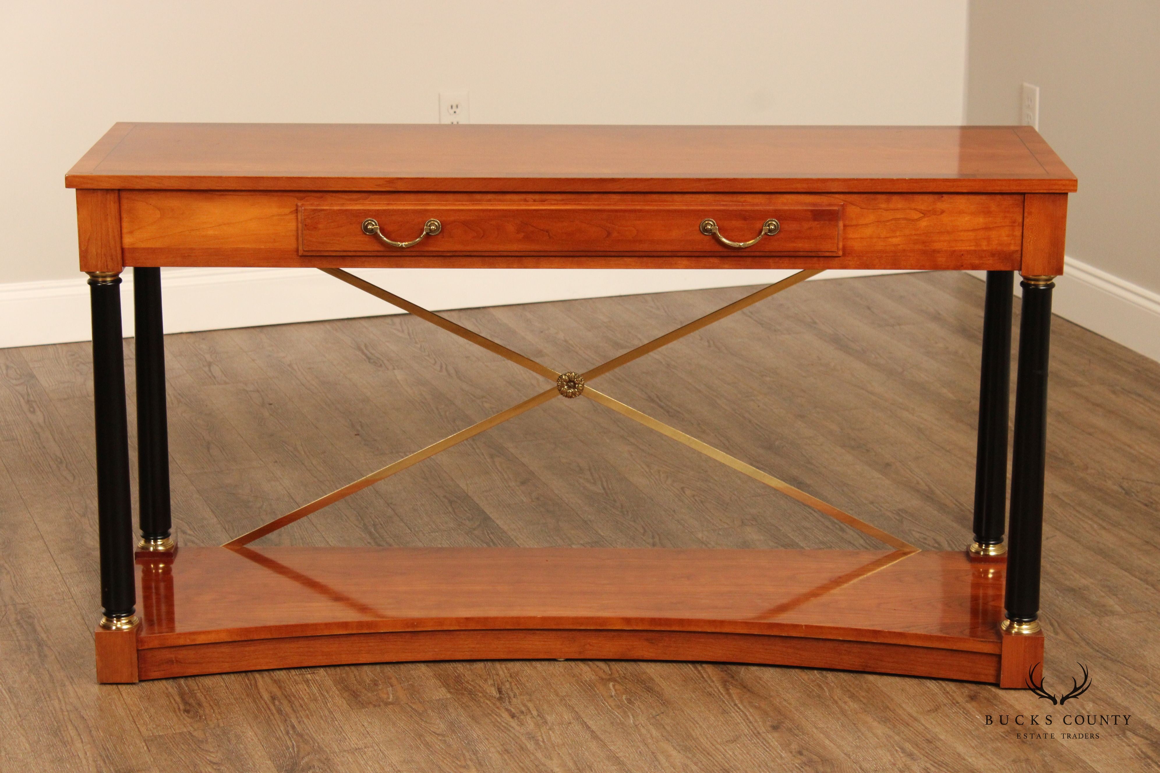 Ethan Allen 'Medallion' Cherry One-Drawer Console Table