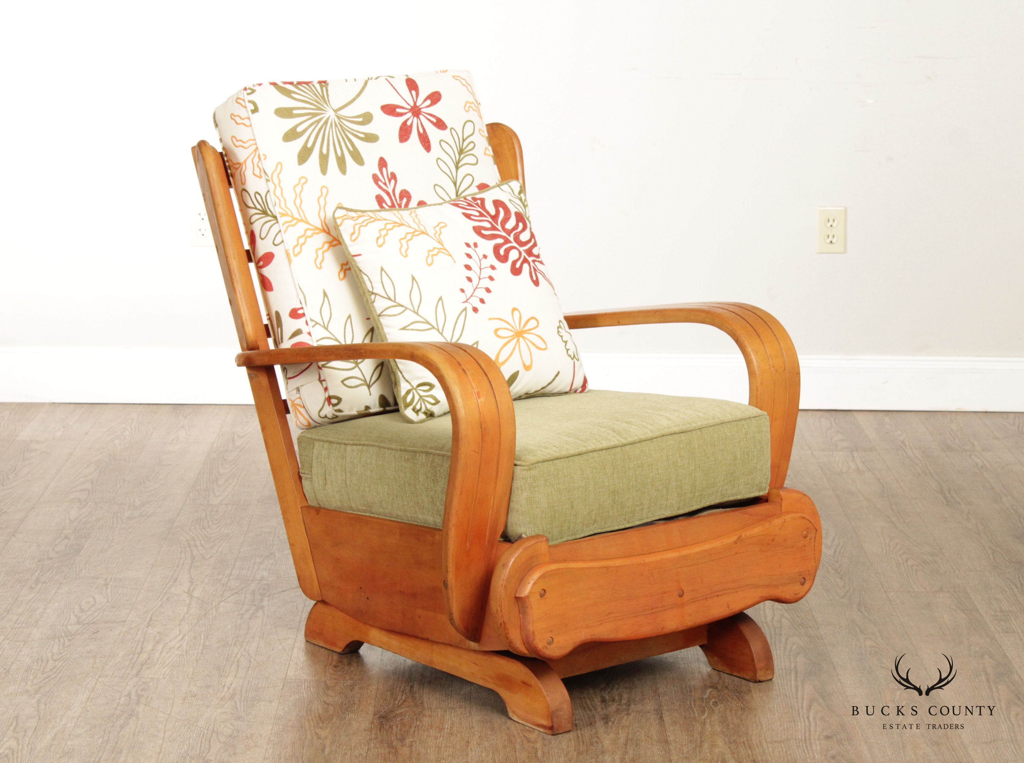 Mid Century Modern Maple Rocking Chair