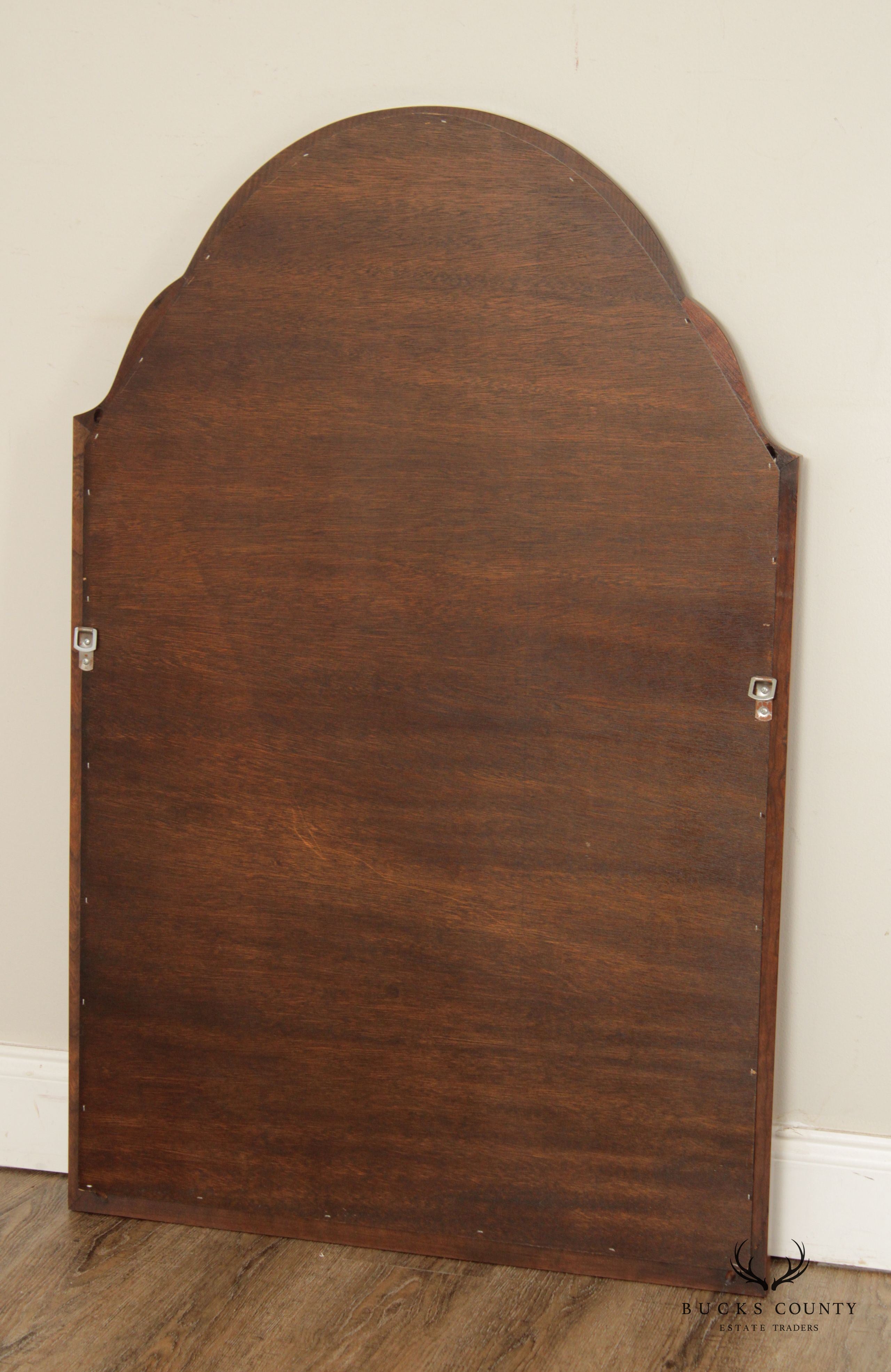 Queen Anne Style Mahogany Wall Mirror