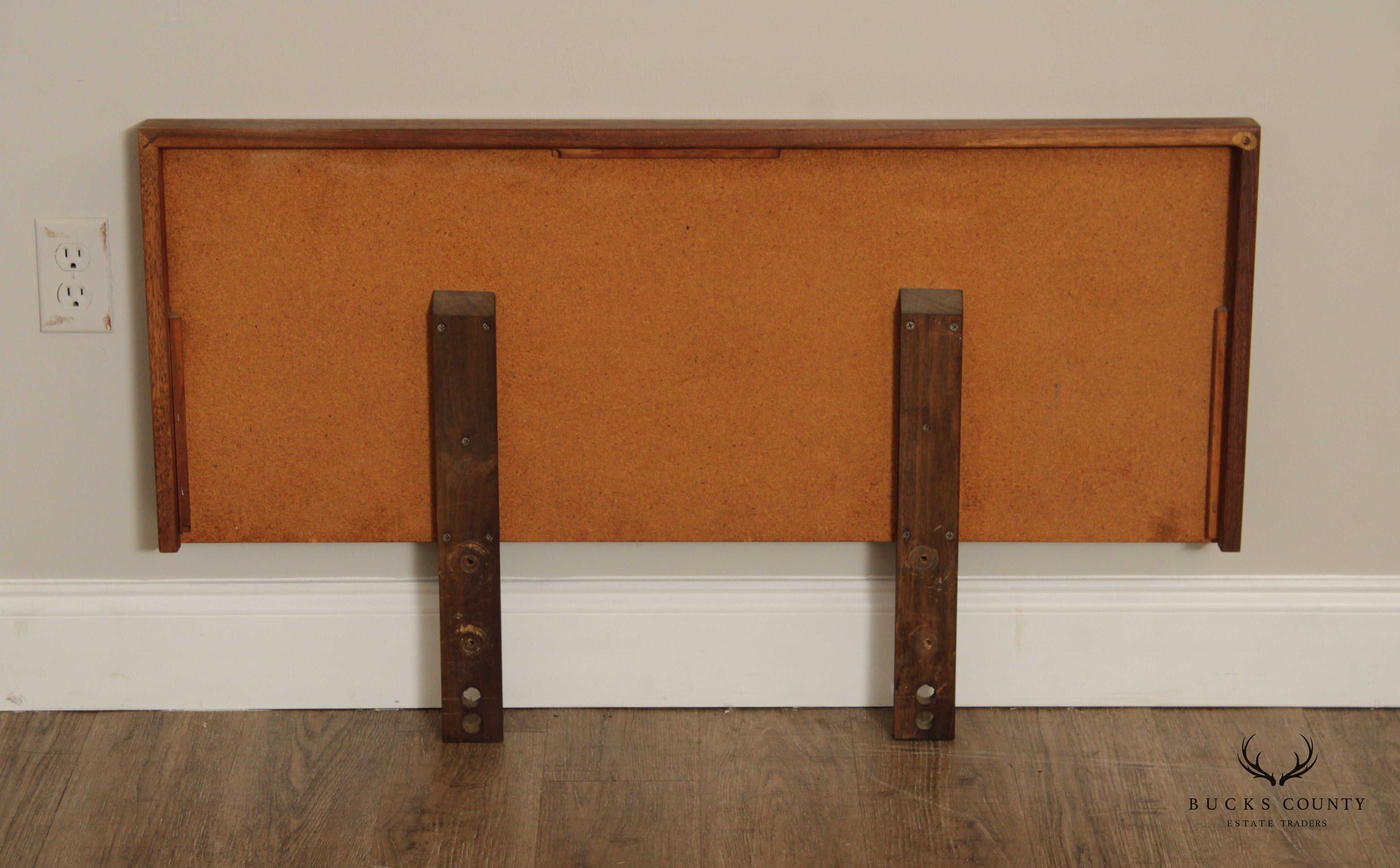 Mid Century Modern Walnut Twin-Size Headboard