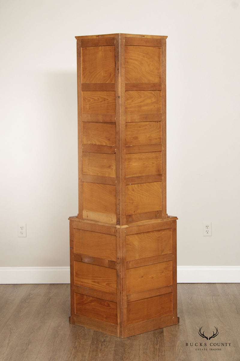 Derek Slater Fishman Arts & Crafts Style Oak Corner Cabinet