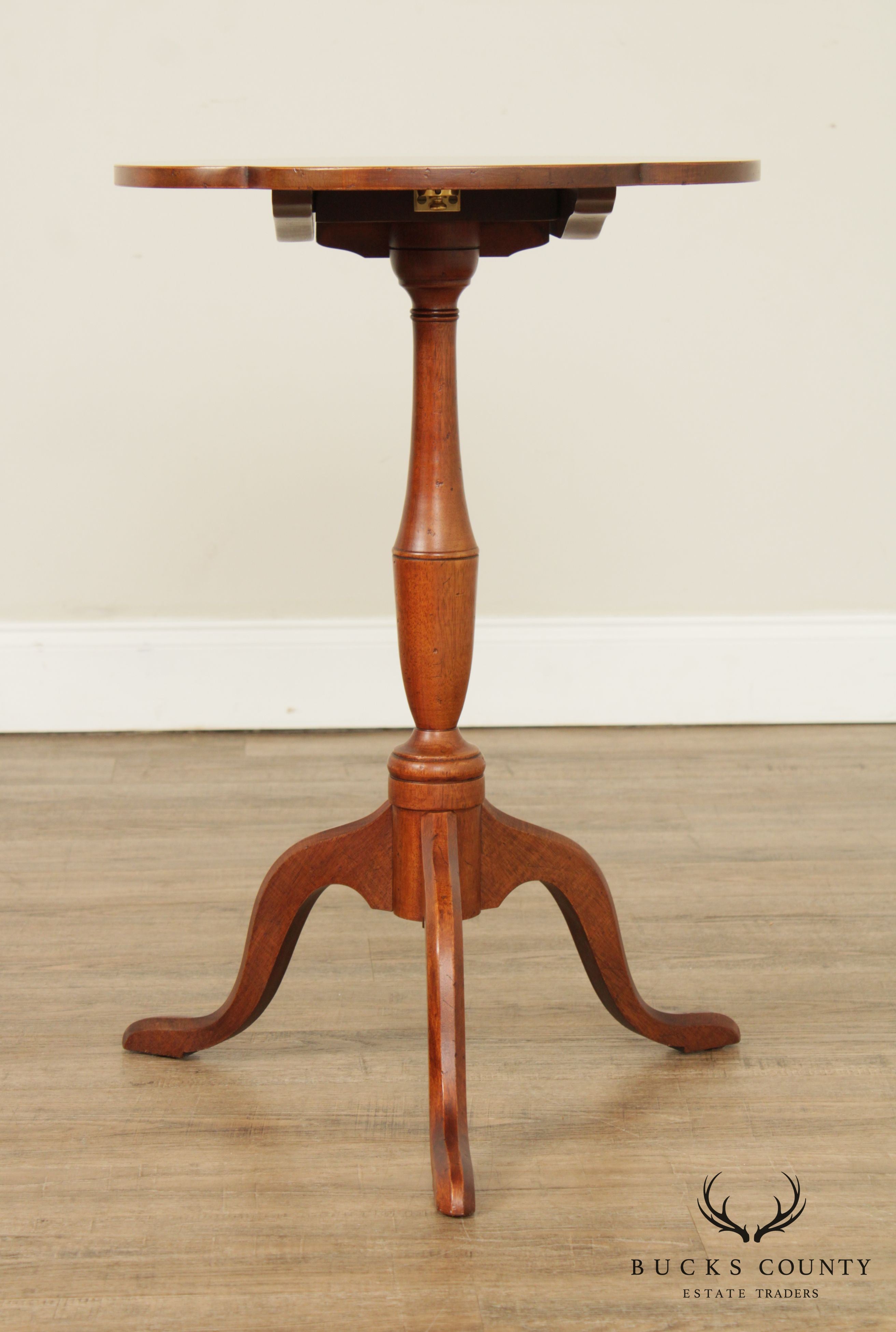 Quality Chippendale Style Tilt Top Side Table