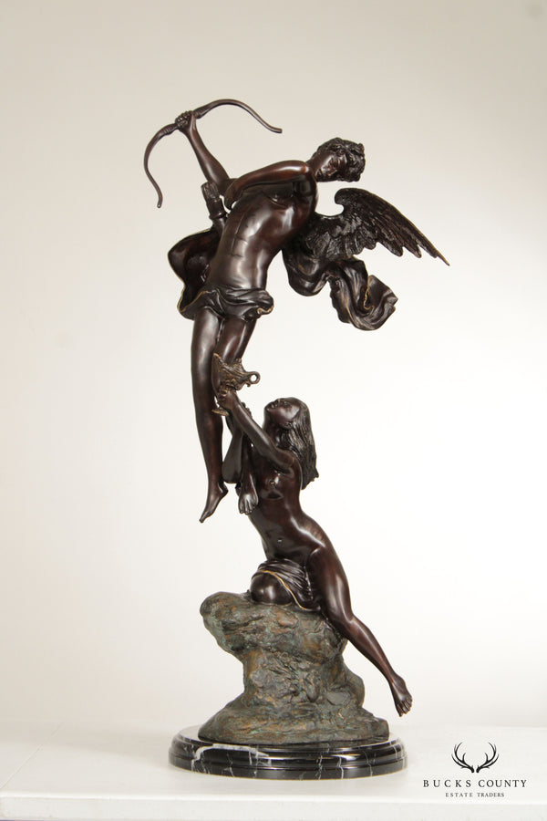 Maitland Smith Bronze Cupid Sculpture