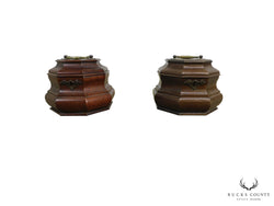 Set of 2 Colonial Williamsburg Octagonal Tea Caddies
