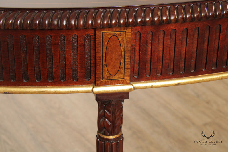 Stickley John Widdicomb Collection Neoclassical Demilune Console Table