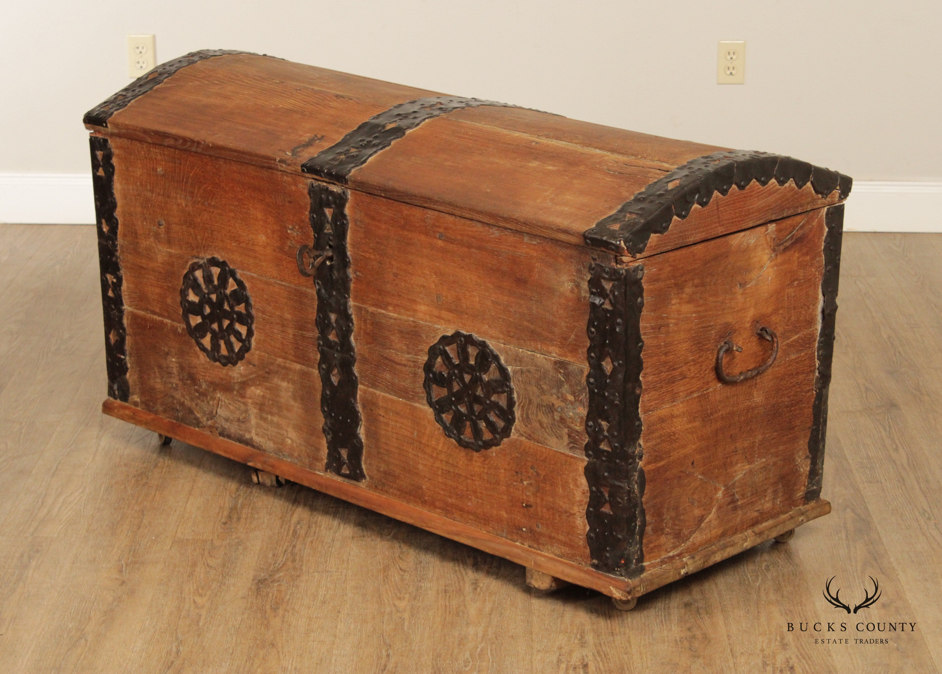 18th Century Antique Teak Blanket Chest or Trunk