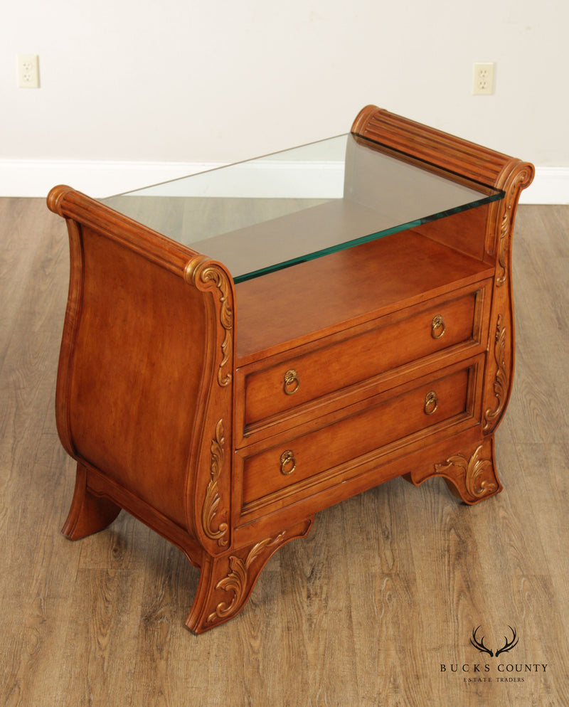 Century Furniture French Style Two Drawer Nightstand