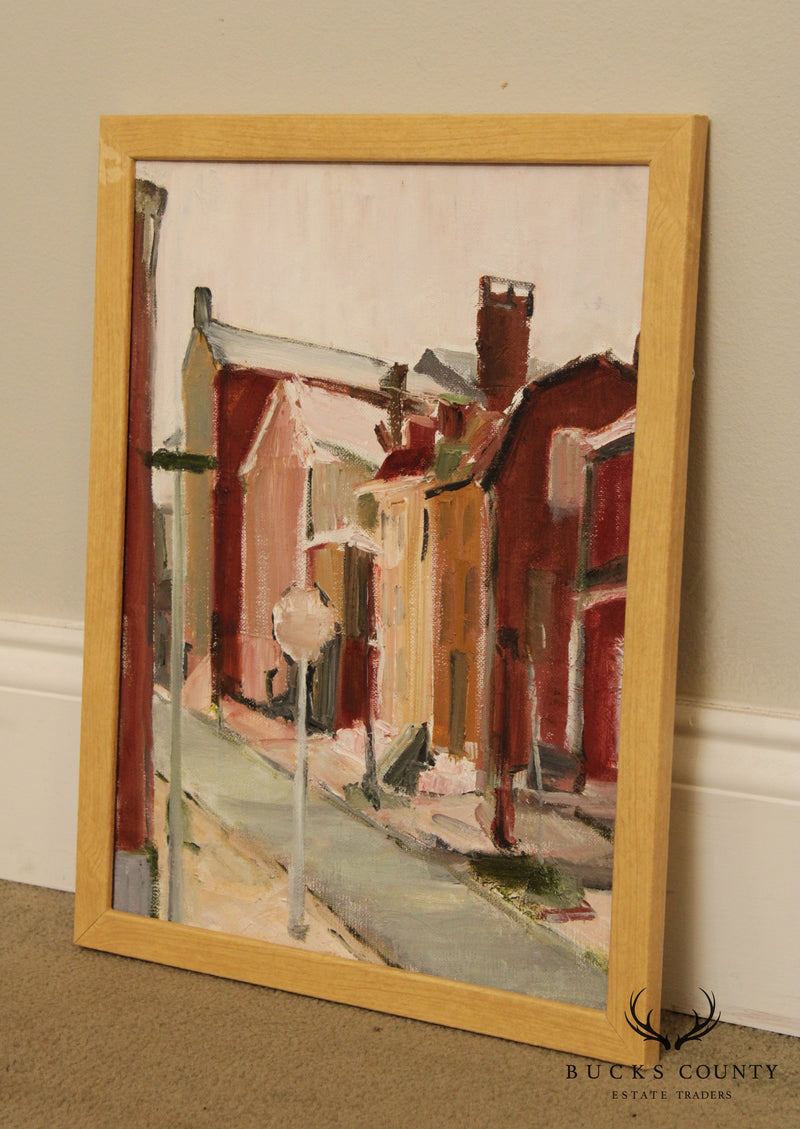 Christine Drake Original Oil Painting Street Scene