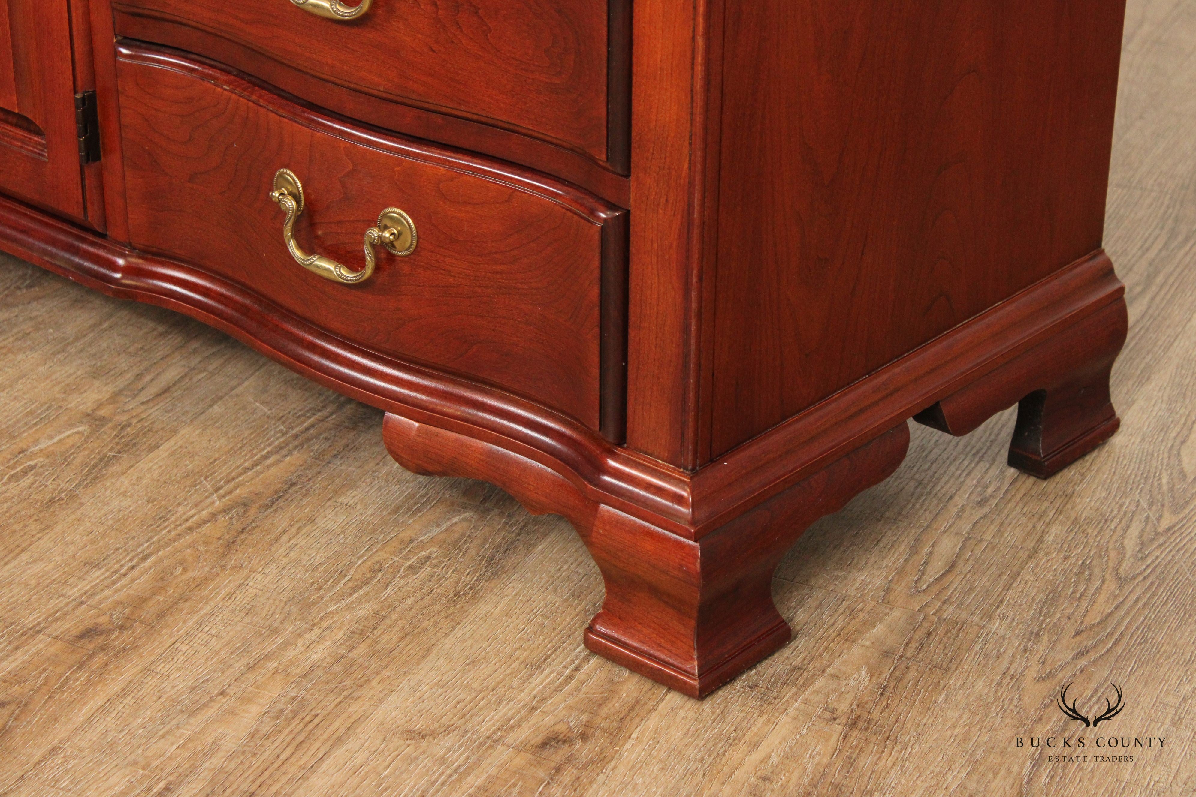 Pennsylvania House Chippendale Style Cherry Long Chest of Drawers