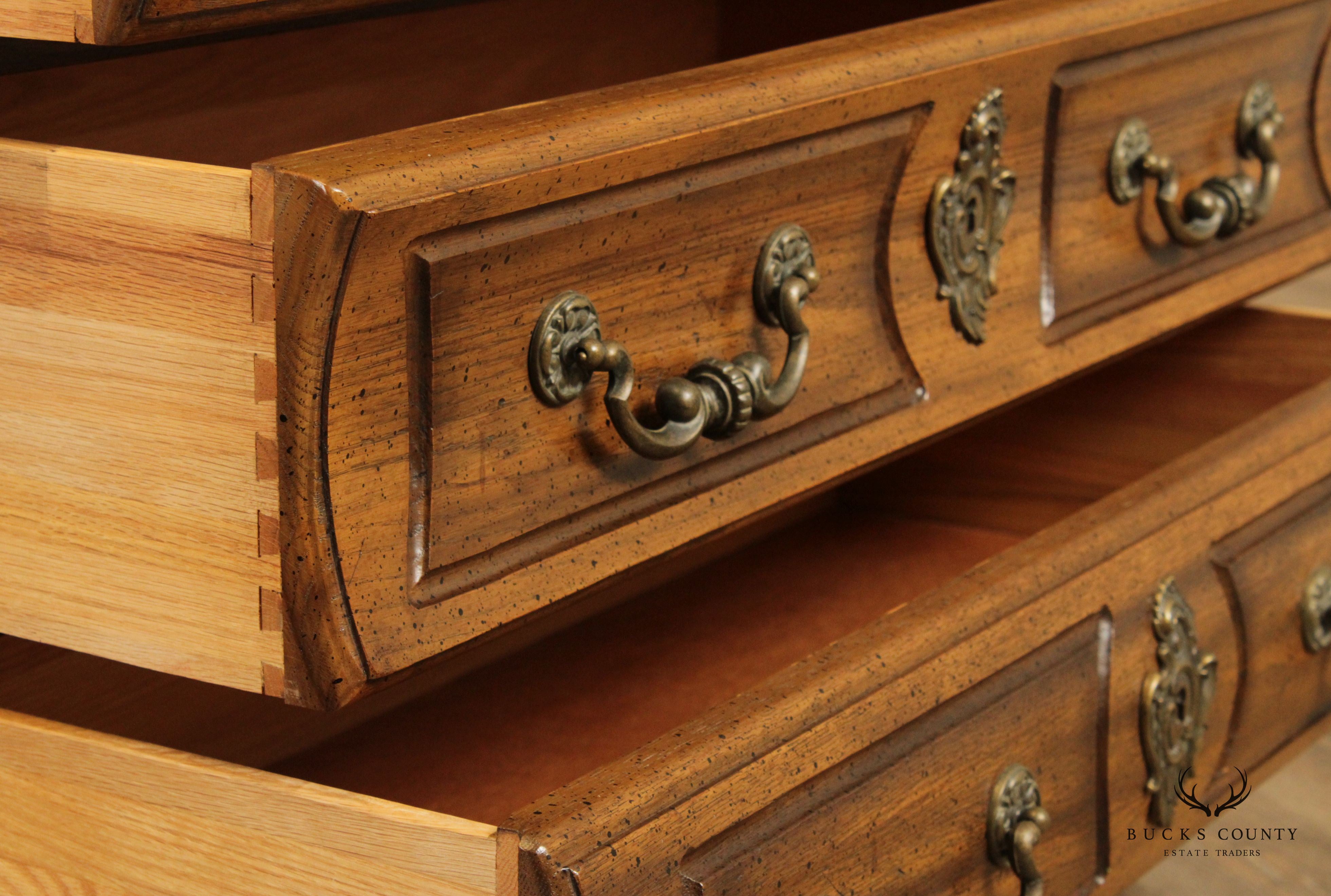 Century Furniture Baroque Style Bombe Chest of Drawers