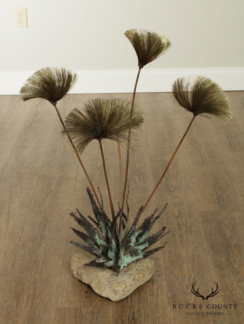 John Steck "Desert Flowers" Mid Century Modern Brutalist Sculpture