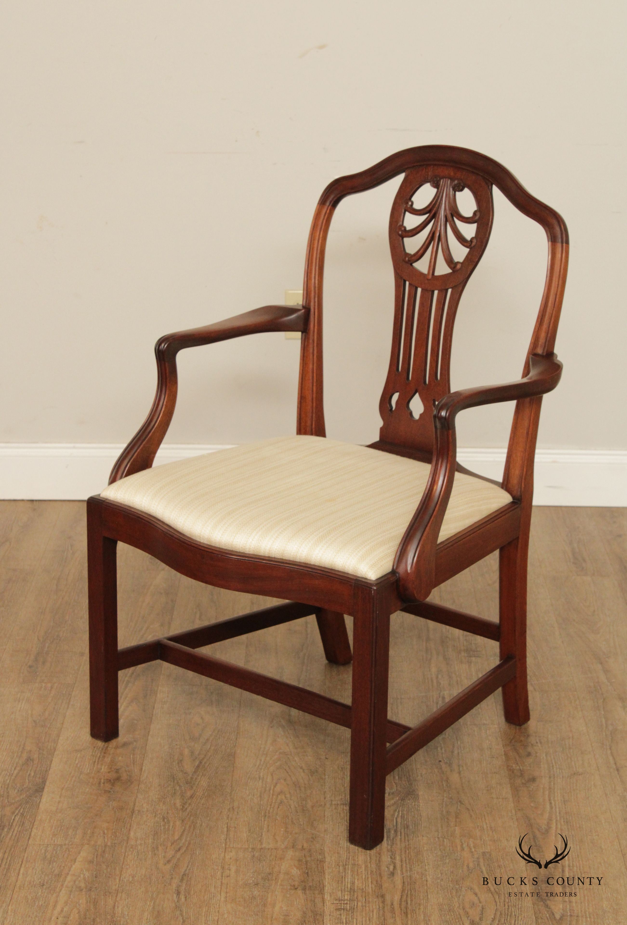 Antique Georgian Style  Set 12 Mahogany Dining Chairs