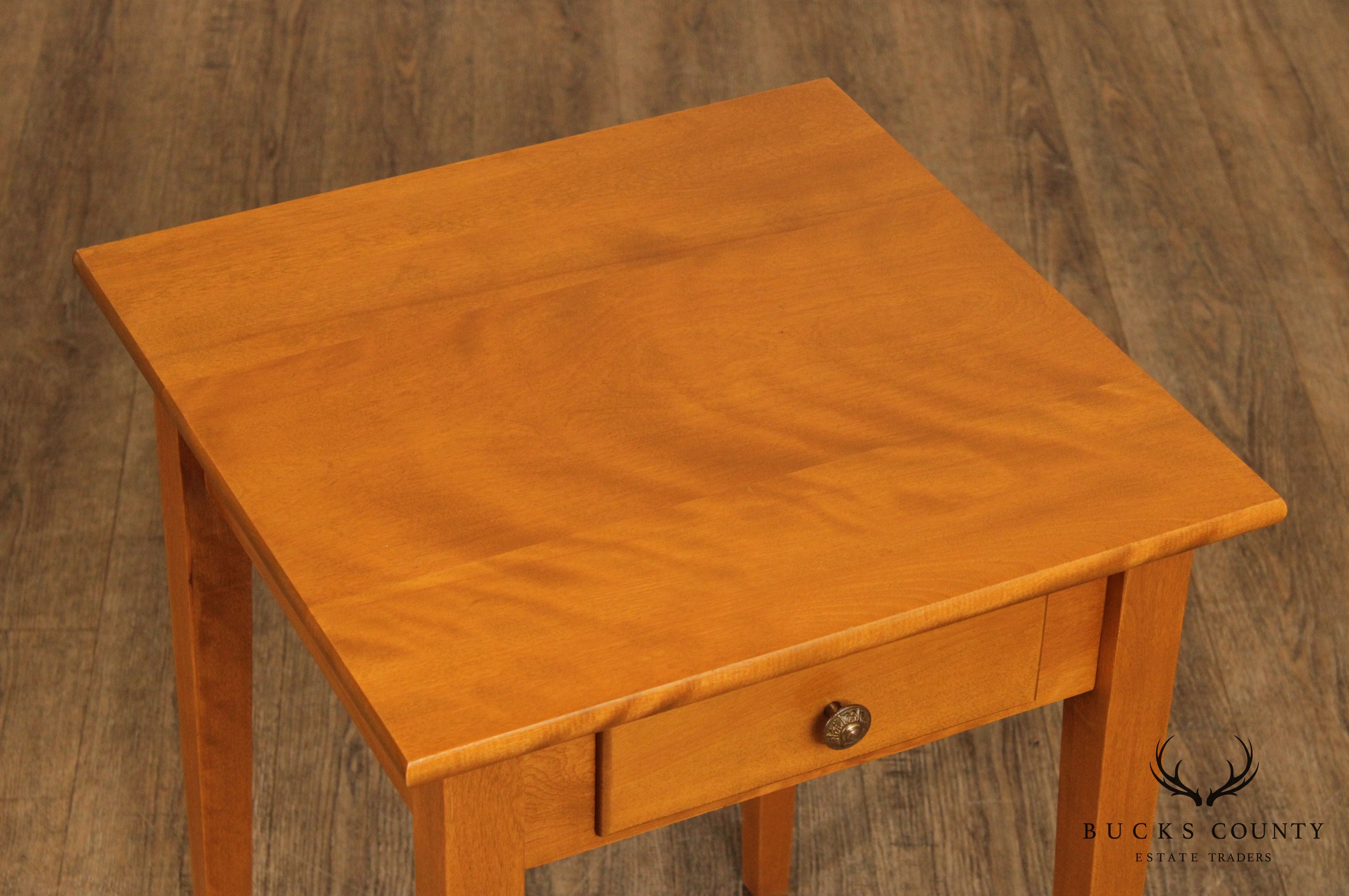 College Woodwork Shaker Style Birch Side Table