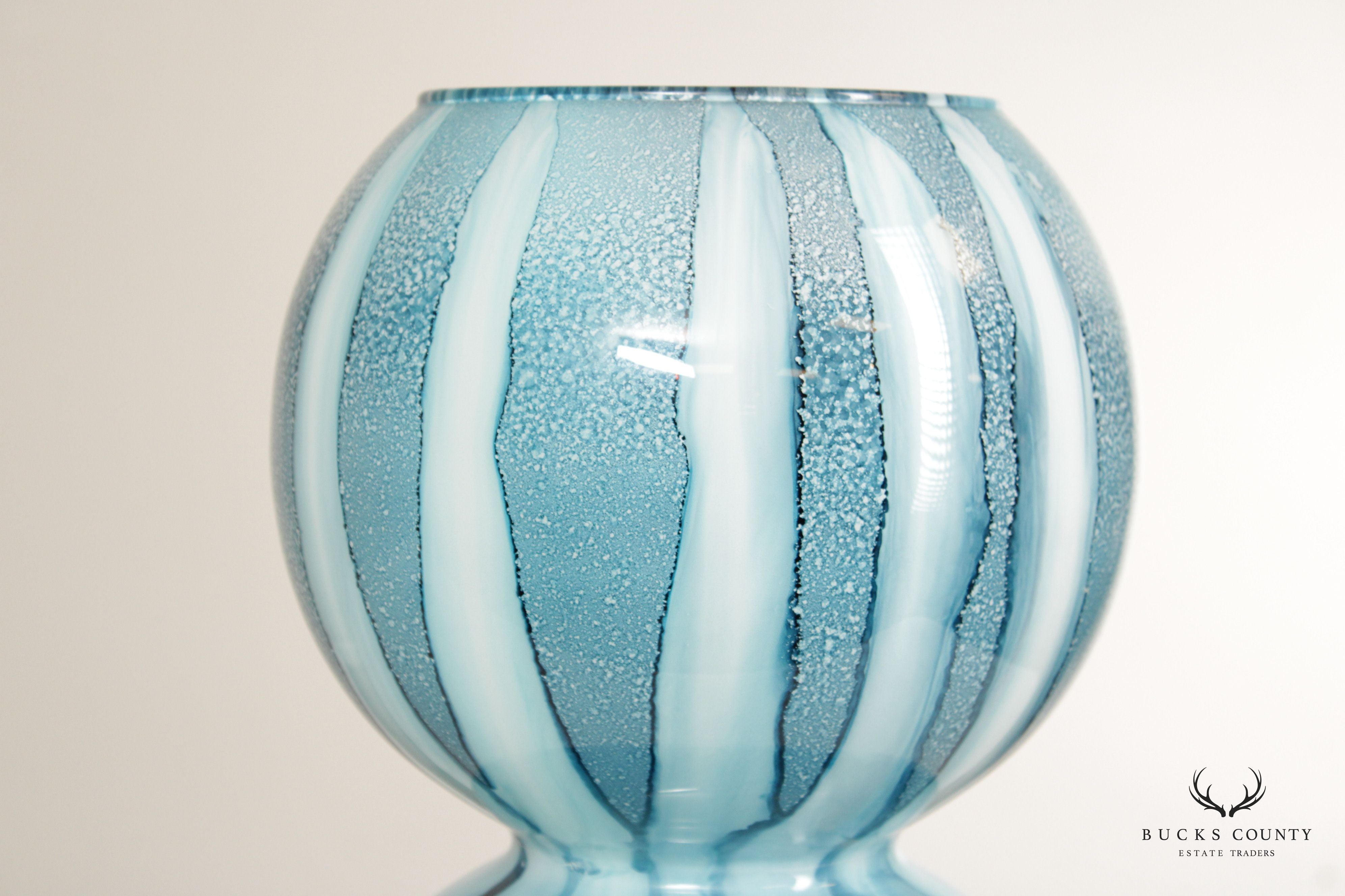 Contemporary Double Gourd Blown Glass Vase