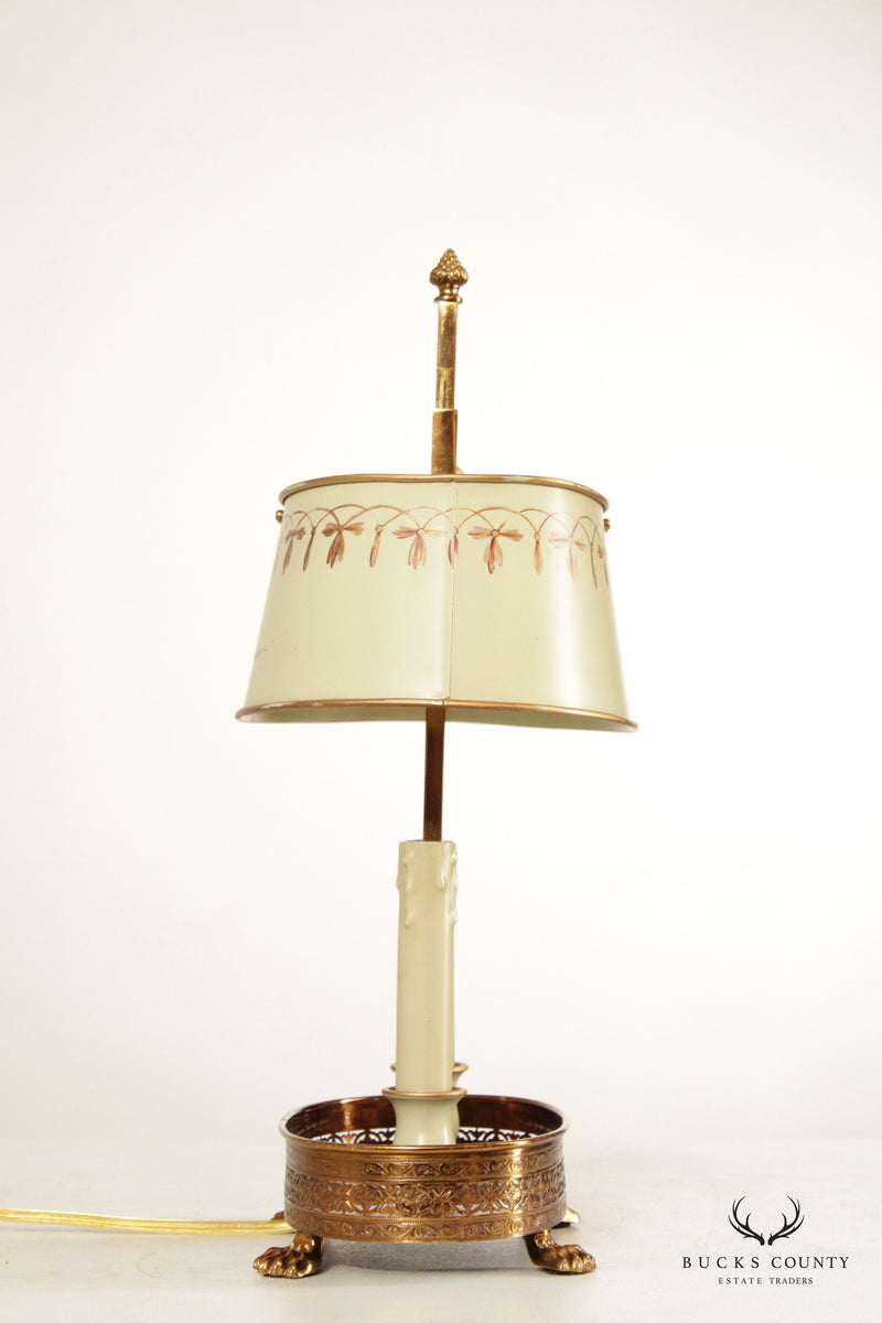 French Directoire Style Pair Bouillotte Table Lamps