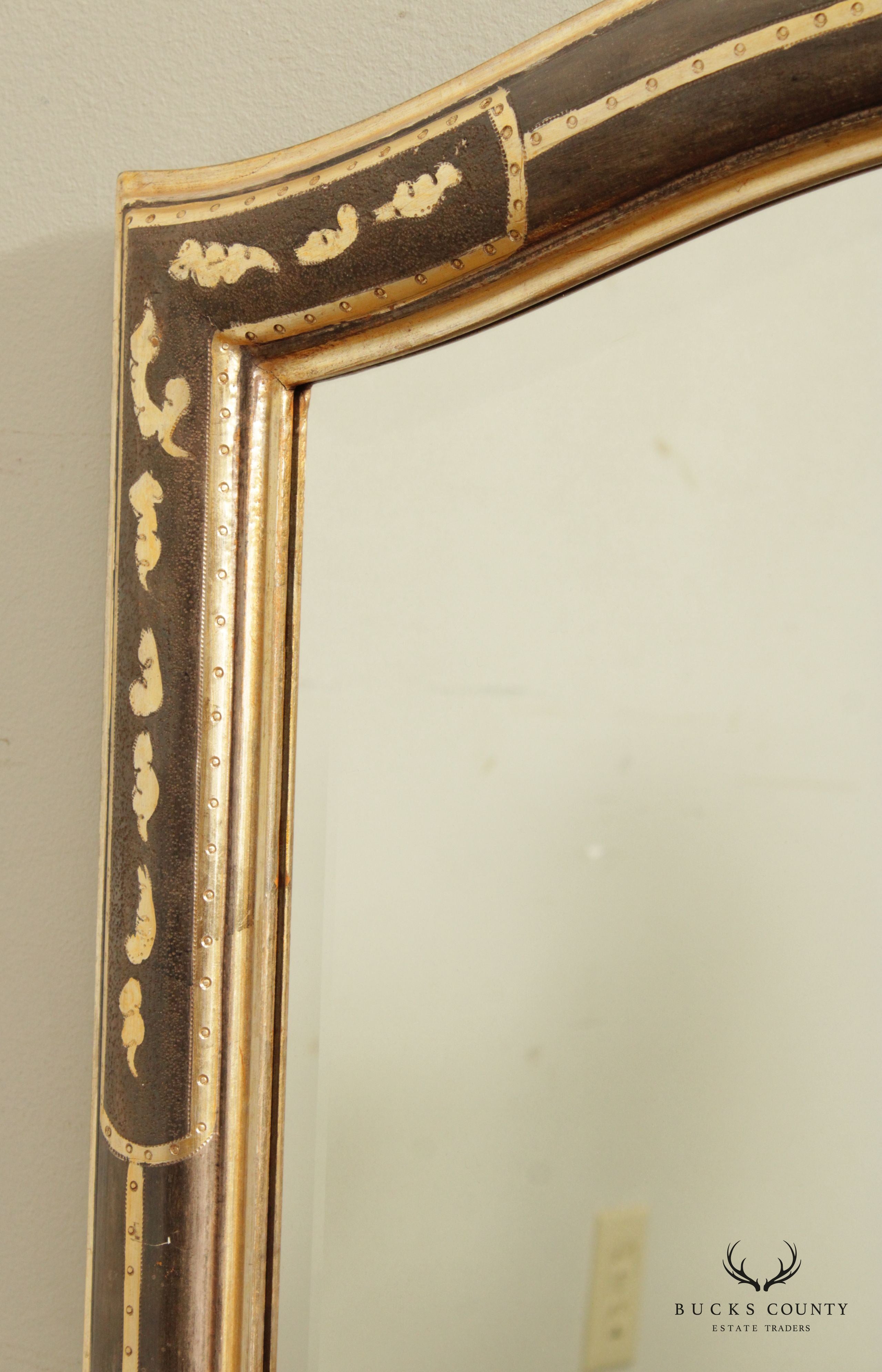 LaBarge Italian Hollywood Regency Beveled Wall Mirror