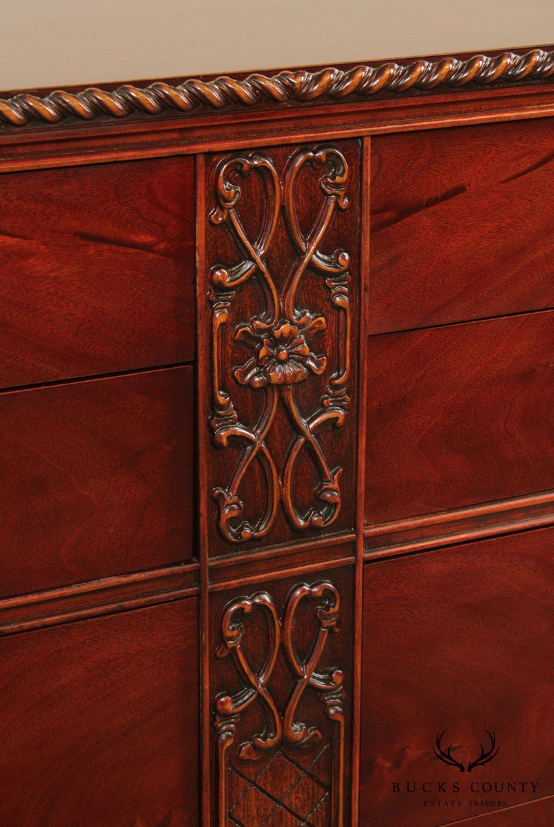 Williamsport Furniture Vintage Mahogany Carved Long Dresser