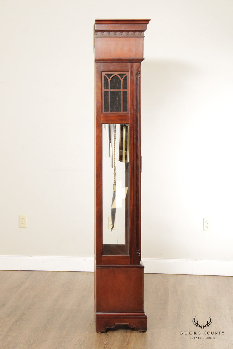 Howard Miller Federal Style Mahogany Inlaid Grandfather Clock