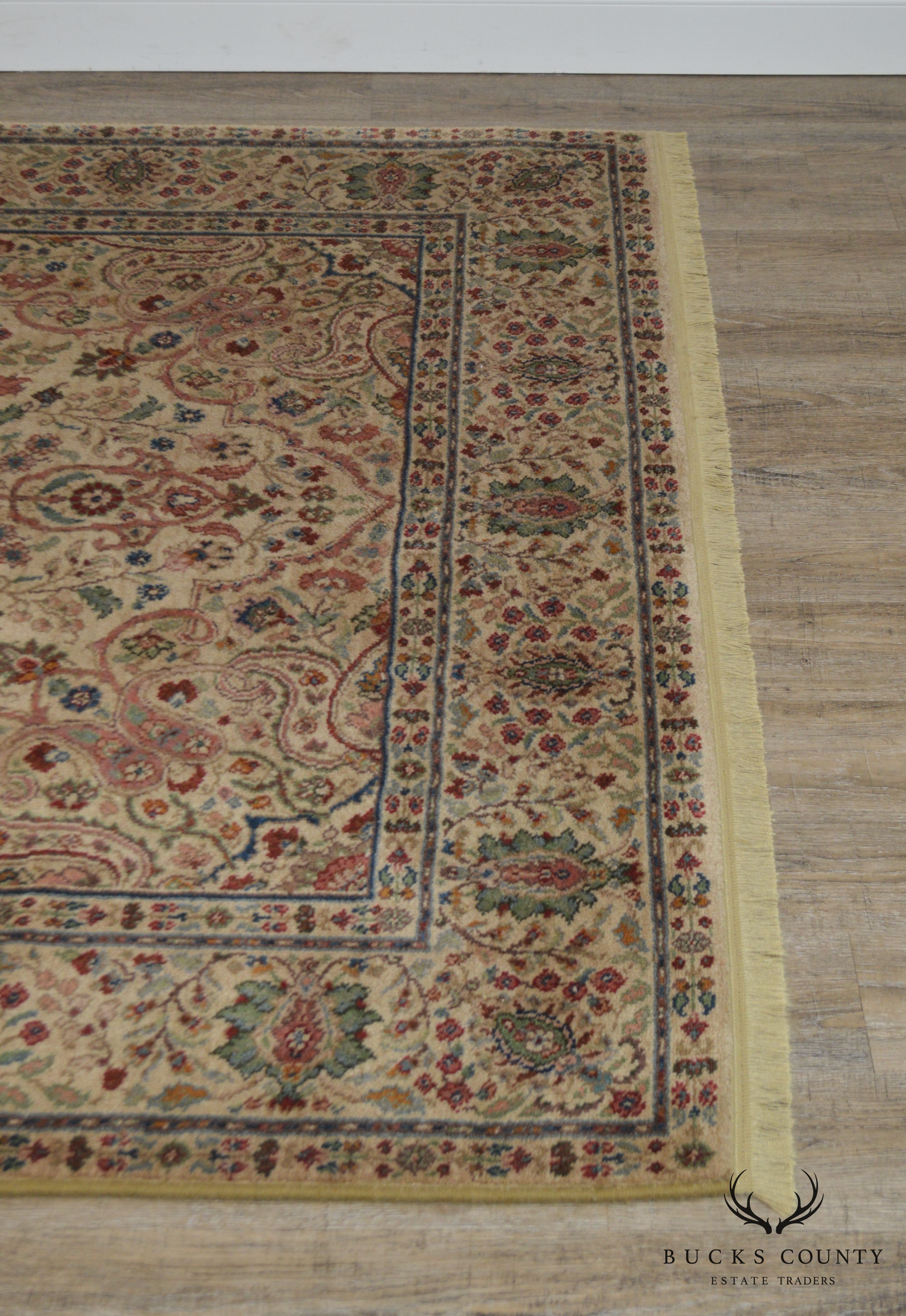 Karastan Tea Wash Samovar Tebriz Medallion 5'9" x 9 Rug