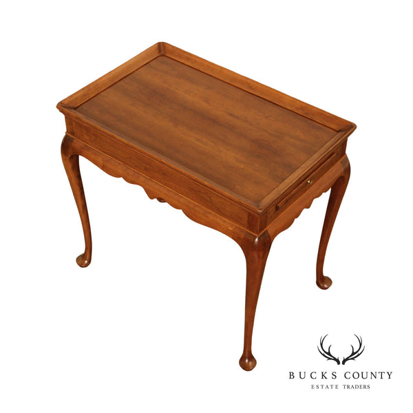 Stickley Queen Anne Style Cherry Tea Table