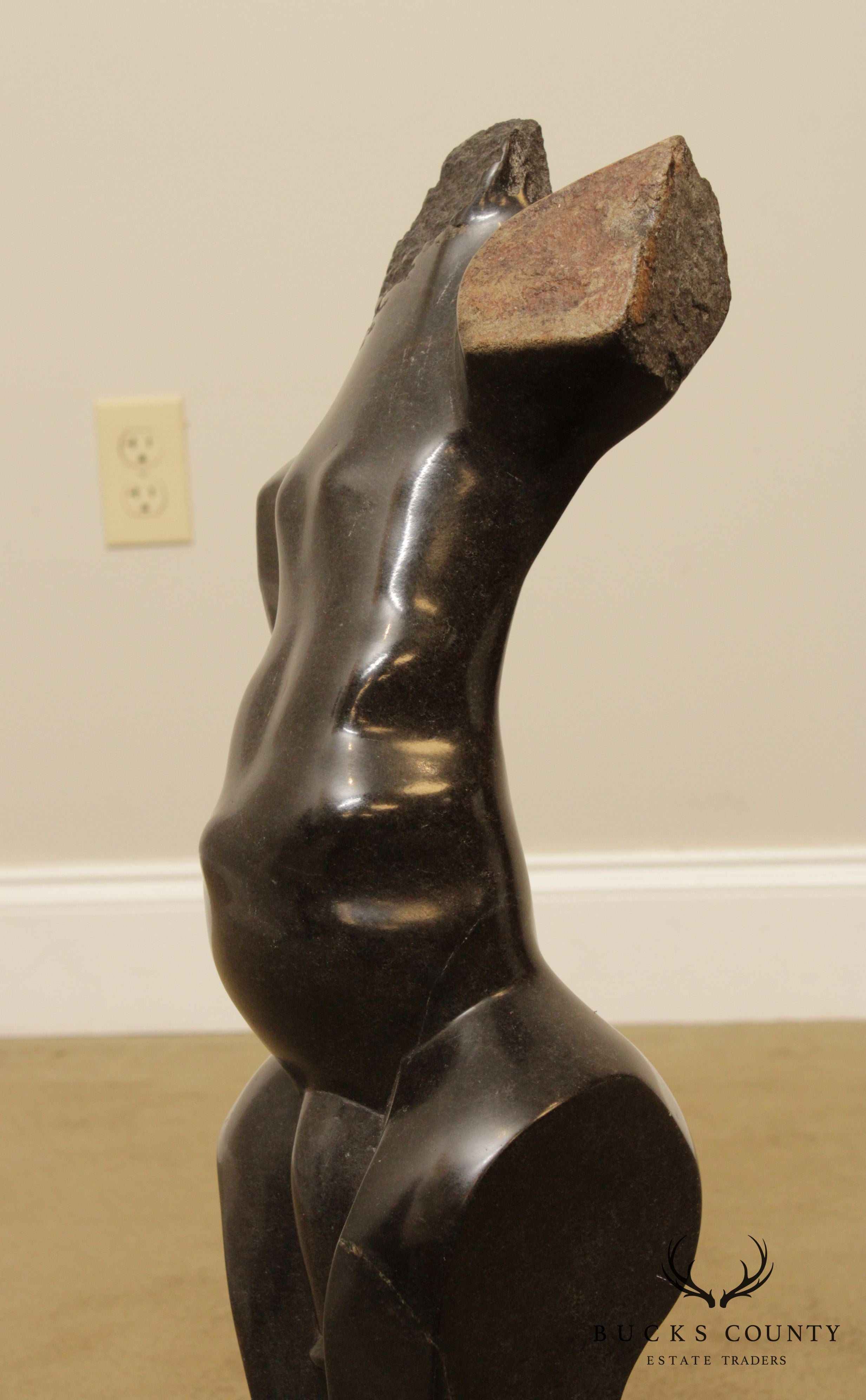 Dawson Chivizhe Abstract Form Shona Stone Sculpture