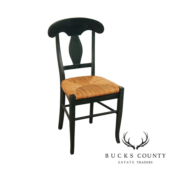 French Country Style Rush Seat Side Chair