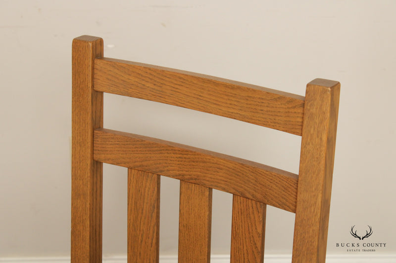 Mission Style Set Of Four Dining Chairs