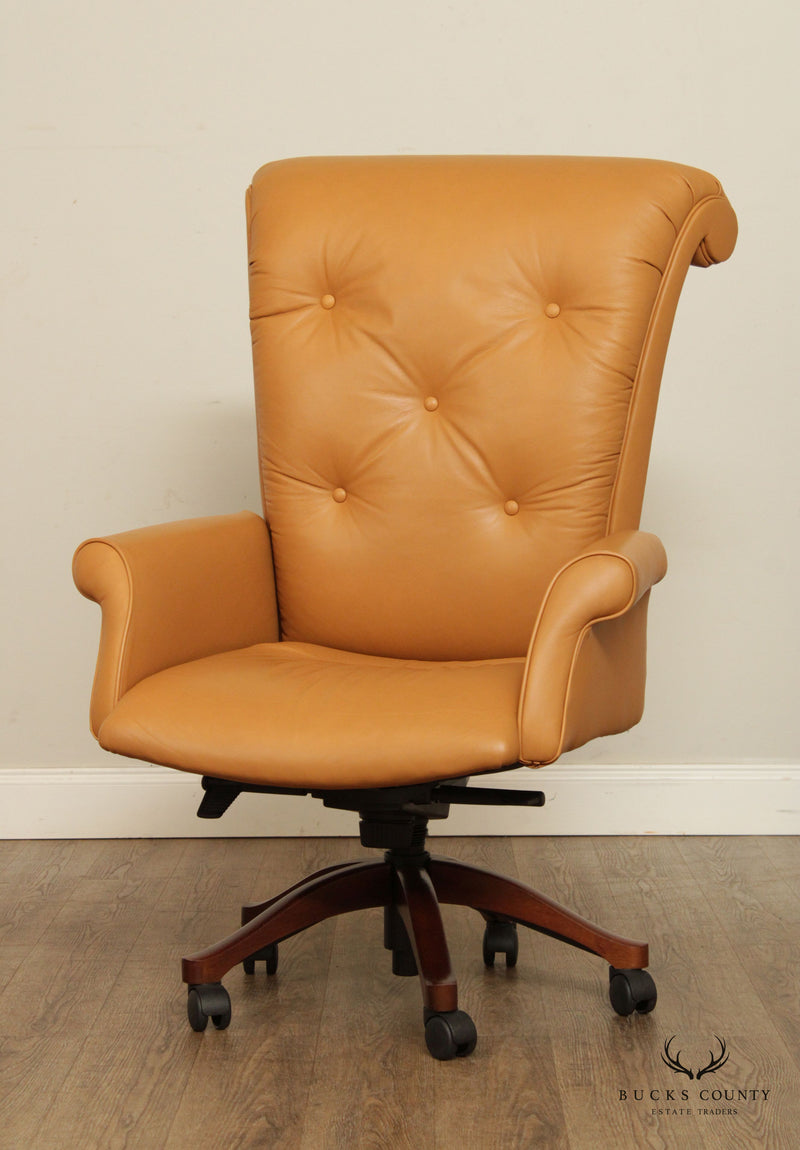 Leathercraft Tufted Leather Executive Office Armchair (B)