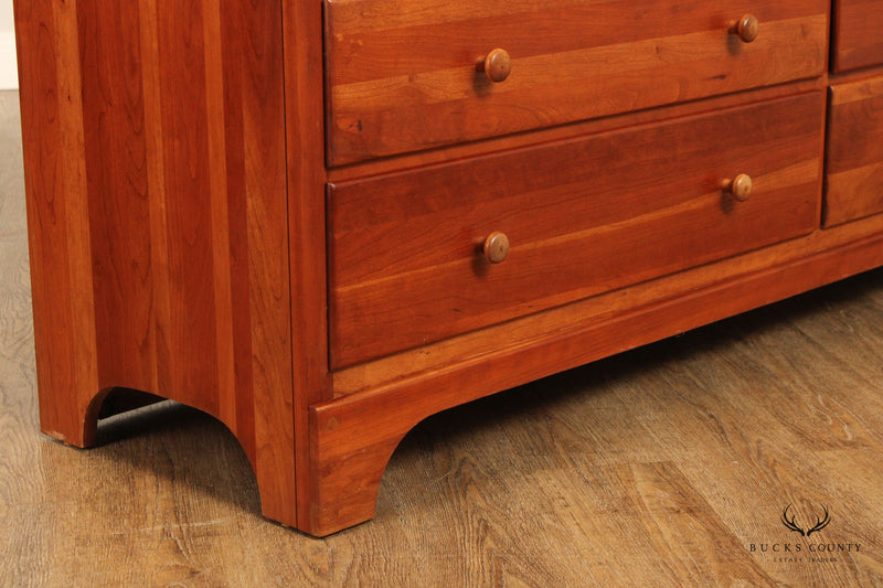 Quality Solid Cherry Wood Long Dresser