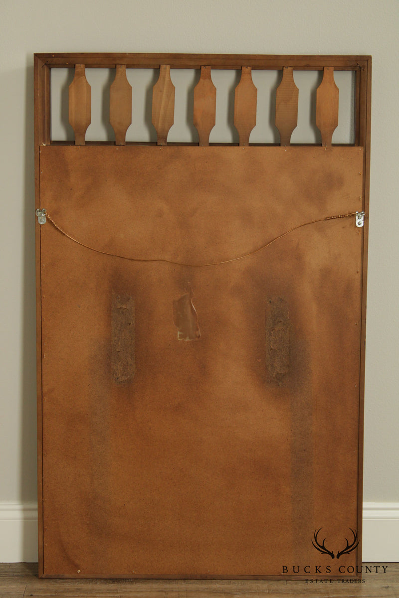 Mid-Century Modern Walnut Wall Mirror