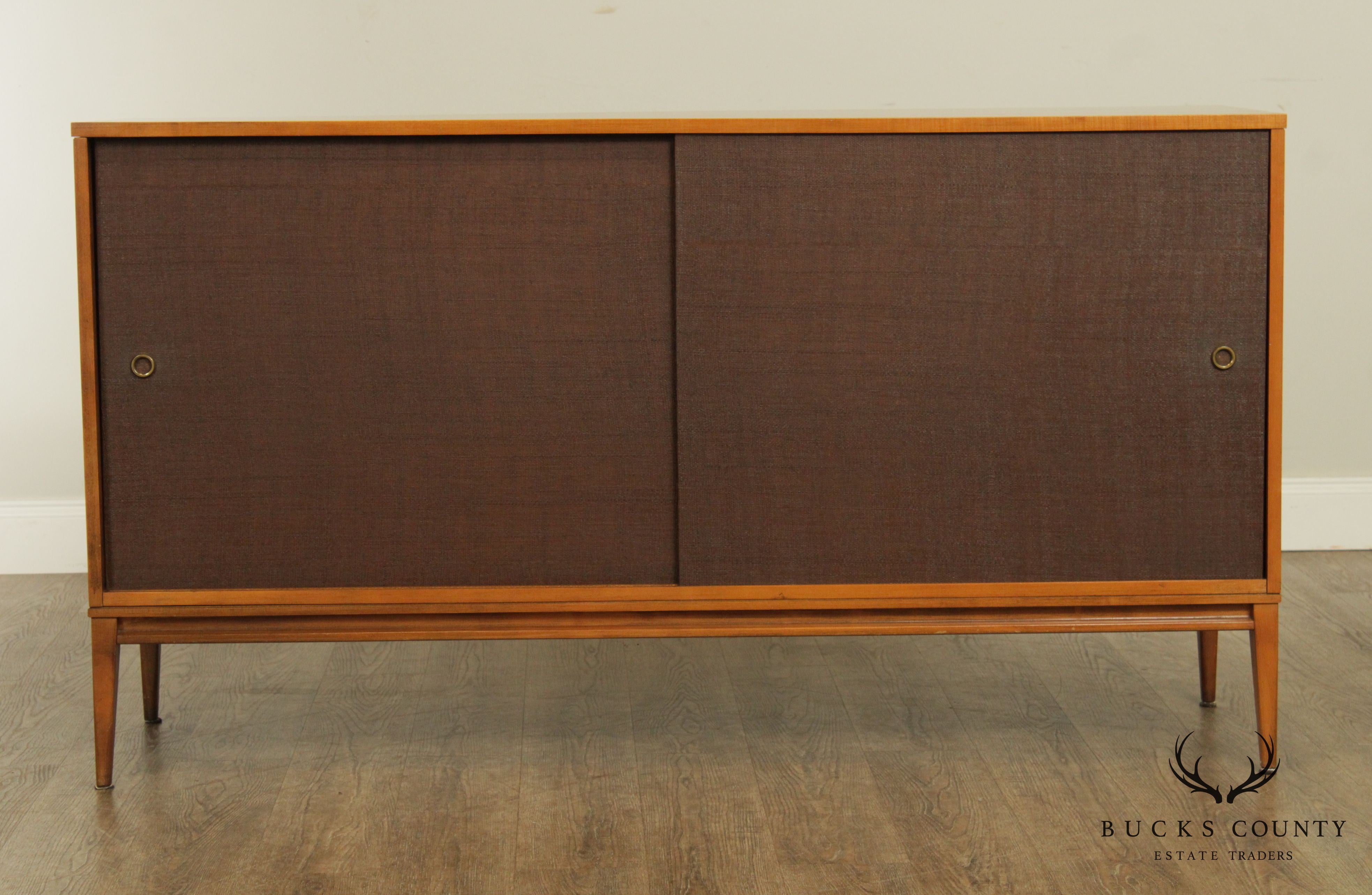 Paul McCobb Mid Century Modern Planner Group Sliding Door Credenza Sideboard