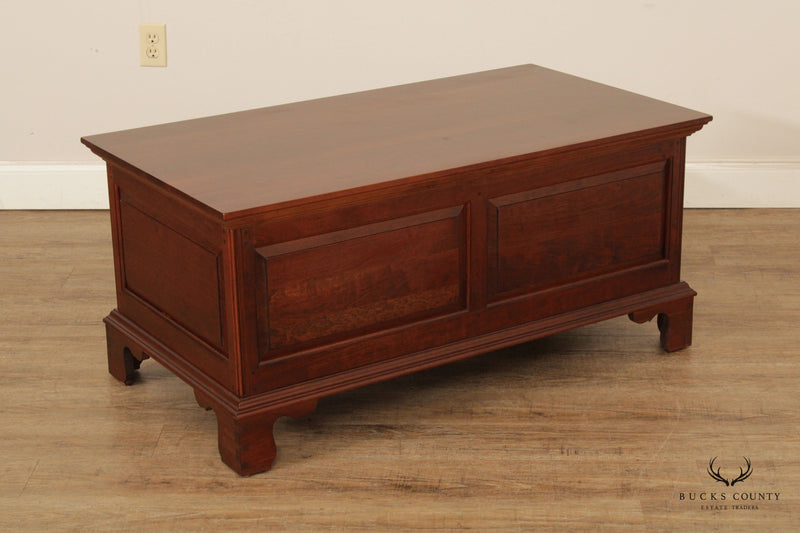 Pennsylvania House Chippendale Style Cherry Storage Coffee Table