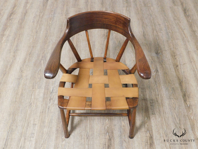 Wharton Esherick Sculpted Walnut Captain's Chair