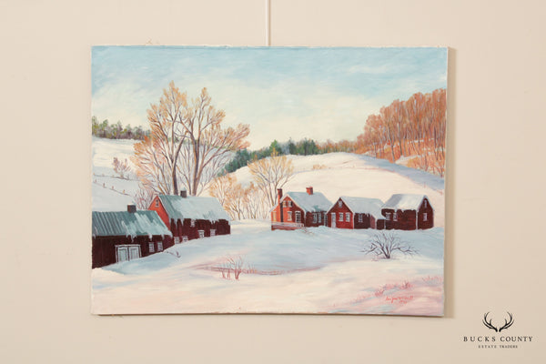 Ann Yost Whitesell 'Scene in Kutztown' Original Oil Painting