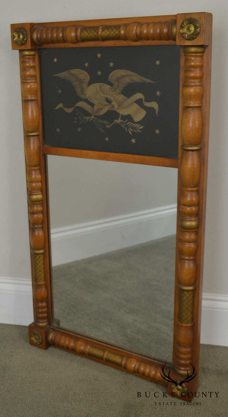 Hitchcock Federal Style Maple & Eagle Stenciled Mirror