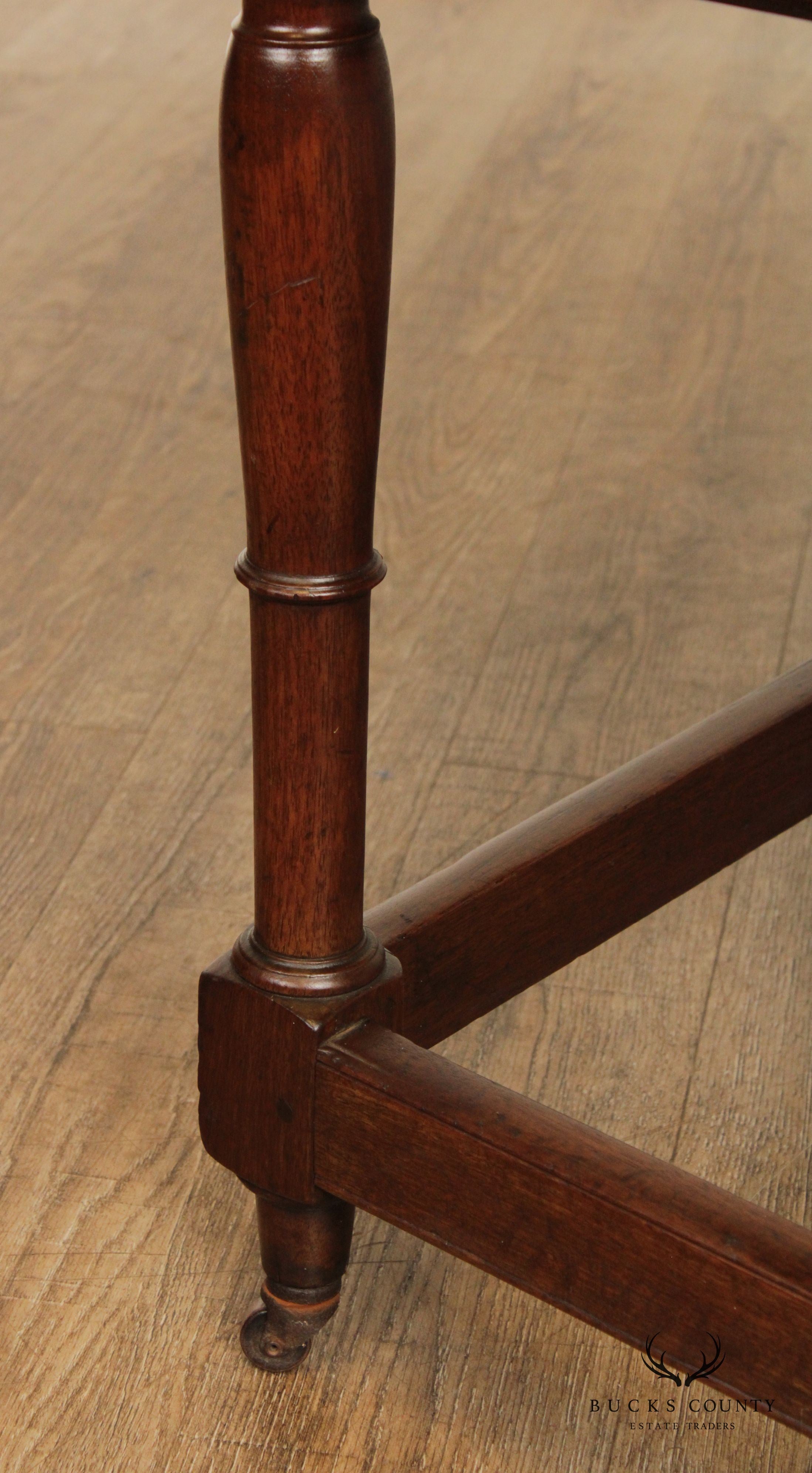 18th Century Antique Walnut Two-Drawer Tavern Table