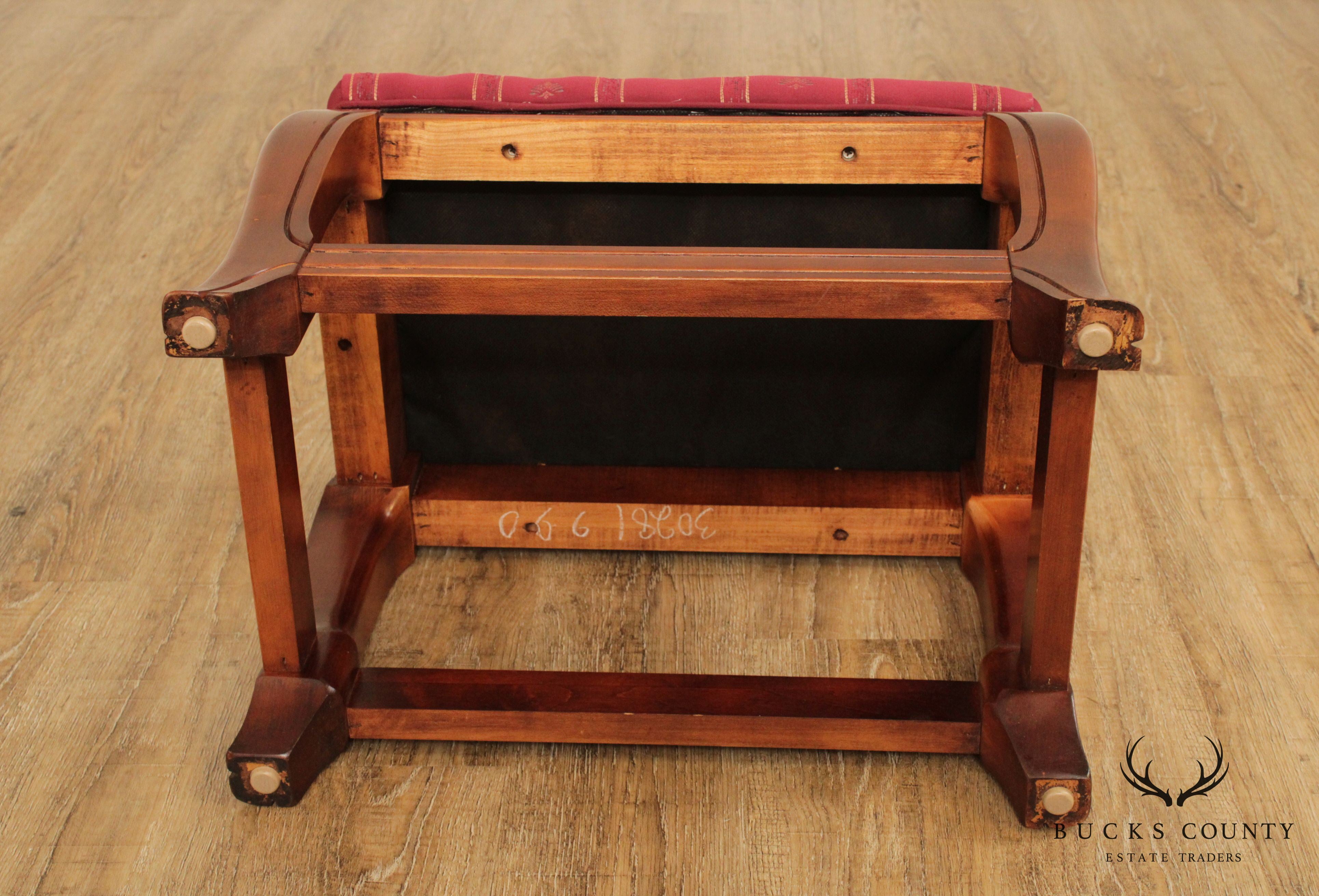 Vintage Pair Asian Influenced Cherry Stools