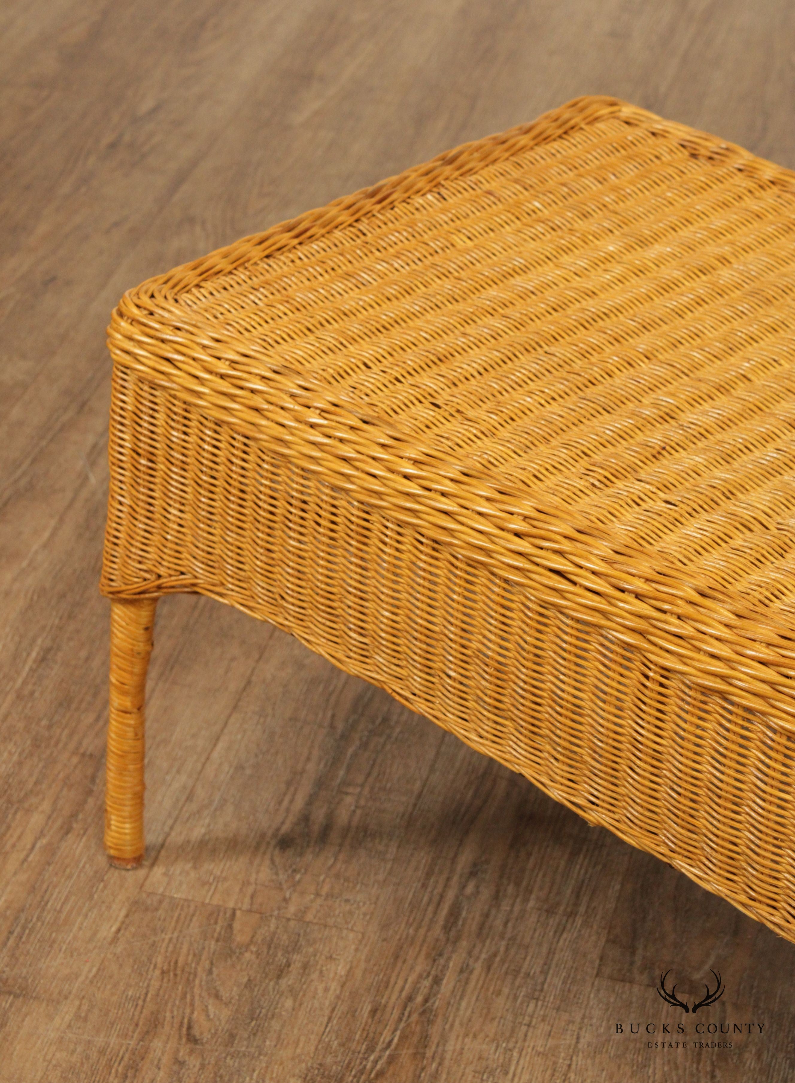 The Company Store Wicker Coffee Table