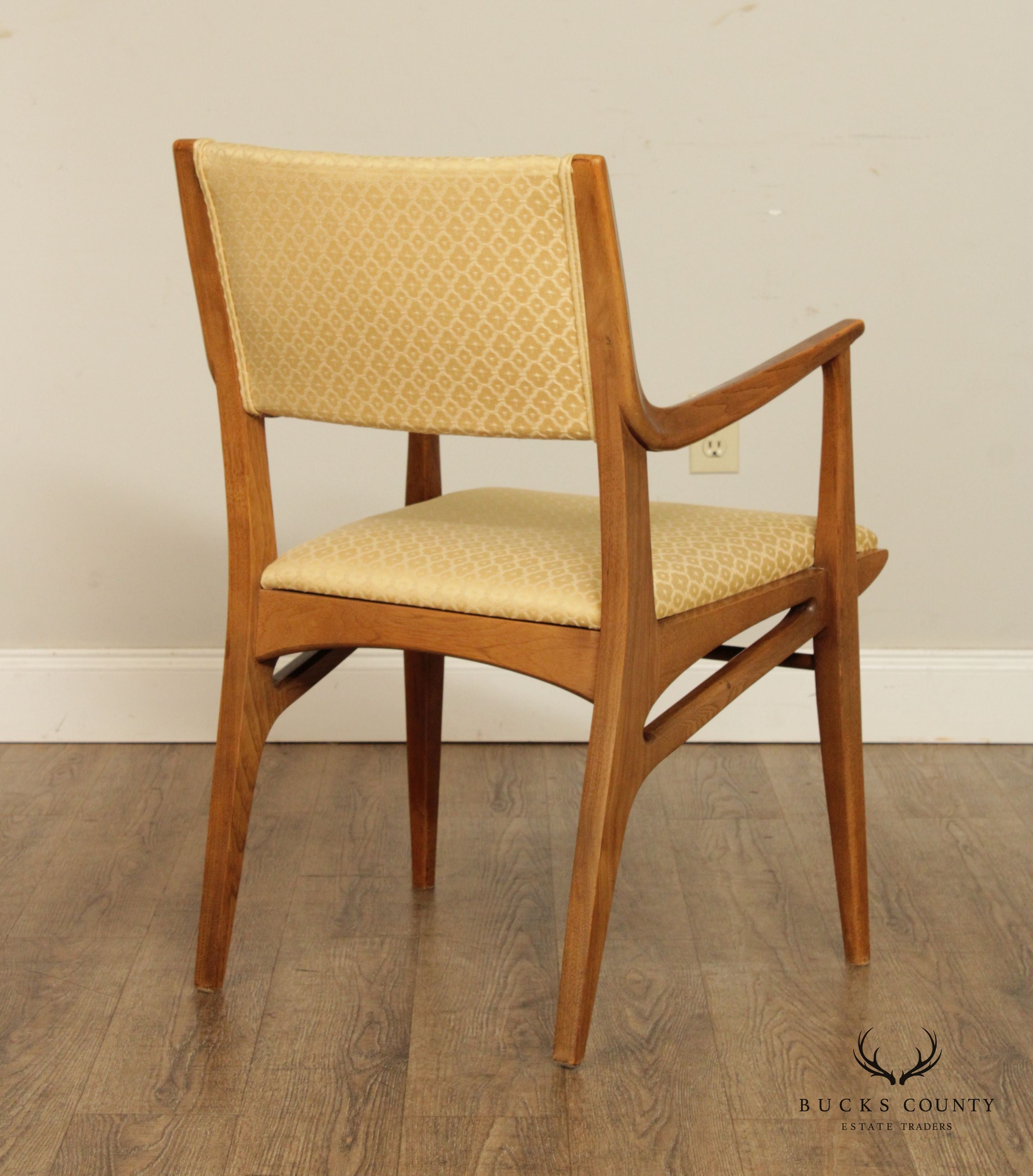 John Van Koert For Drexel Profile Mid Century Modern Set Four Dining Chairs