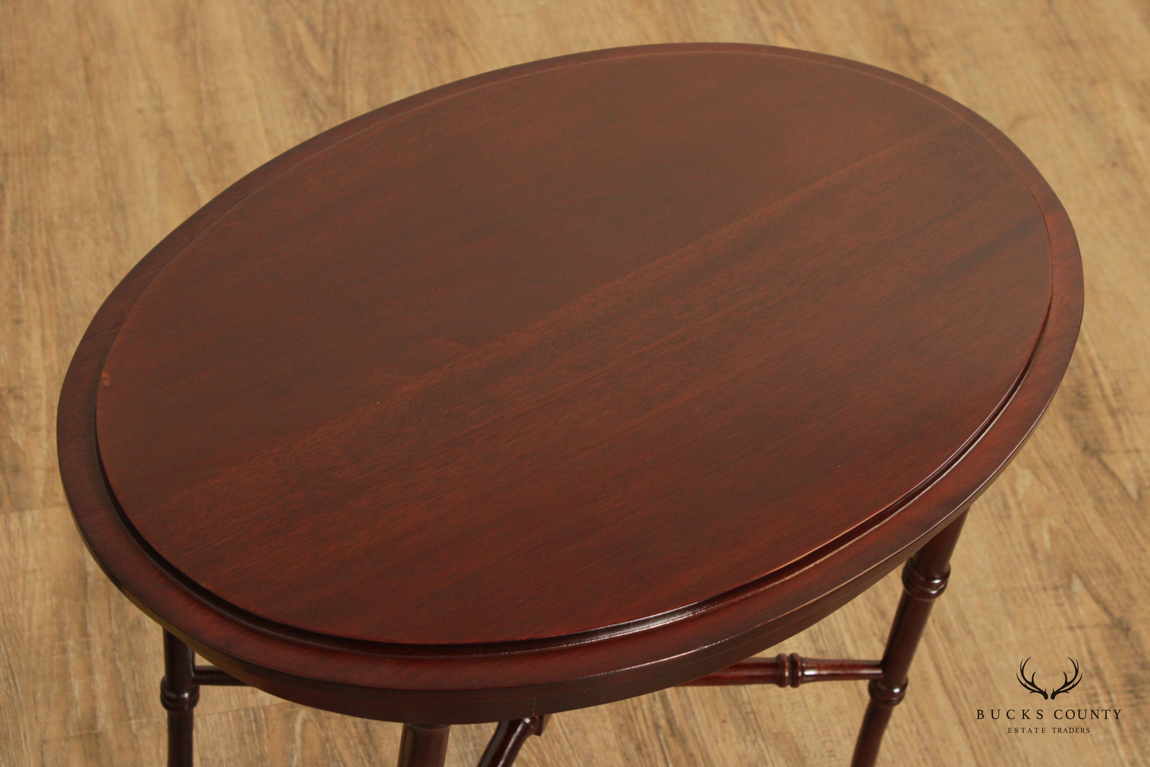 Regency Style Mahogany Brass Butler's Tray Table