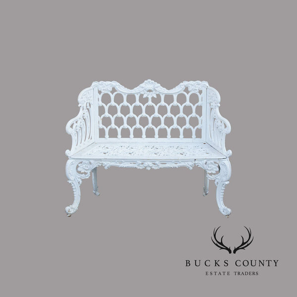 Antique Cast Iron Outdoor Garden Bench