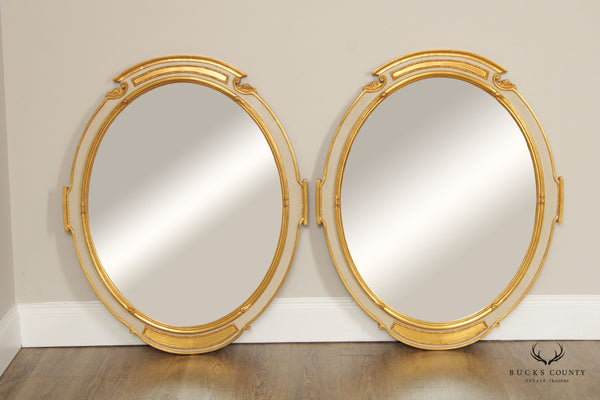 Carvers' Guild Pair of 'Newport' Oval Wall Mirrors