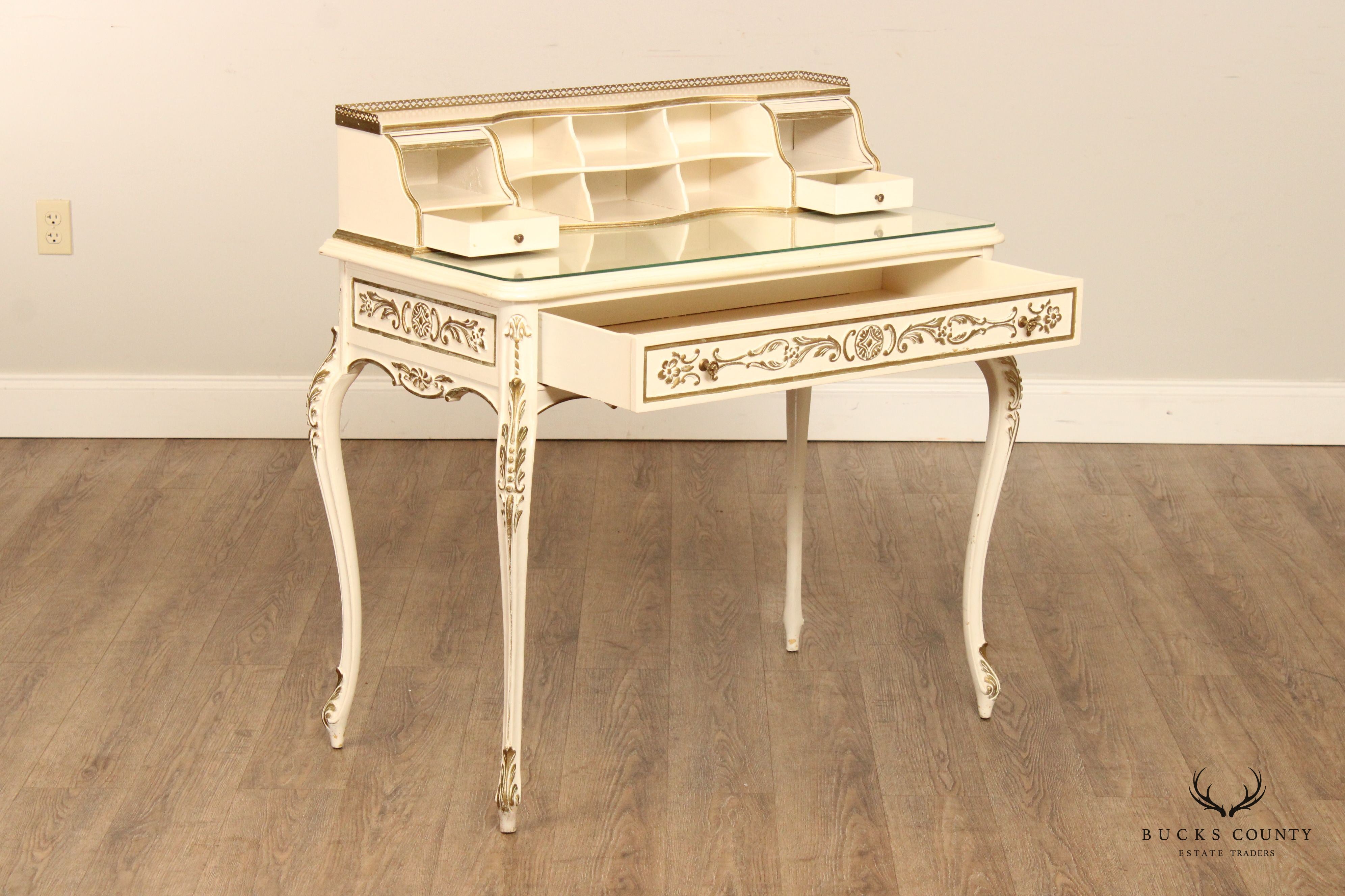 Italian Florentine Style Painted Writing Desk