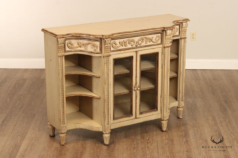 Habersham French Style Distress Painted Console Credenza
