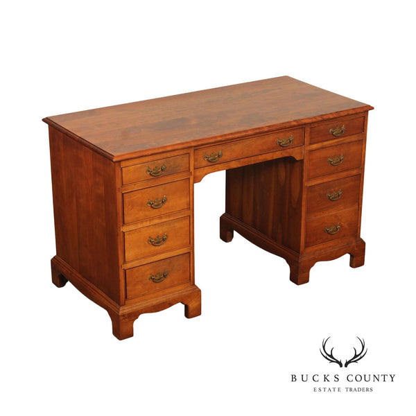 Stickley Vintage Chippendale Style Cherry Executive Desk