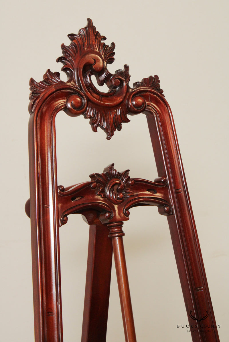 French Louis XV Style Carved Mahogany Display Easel