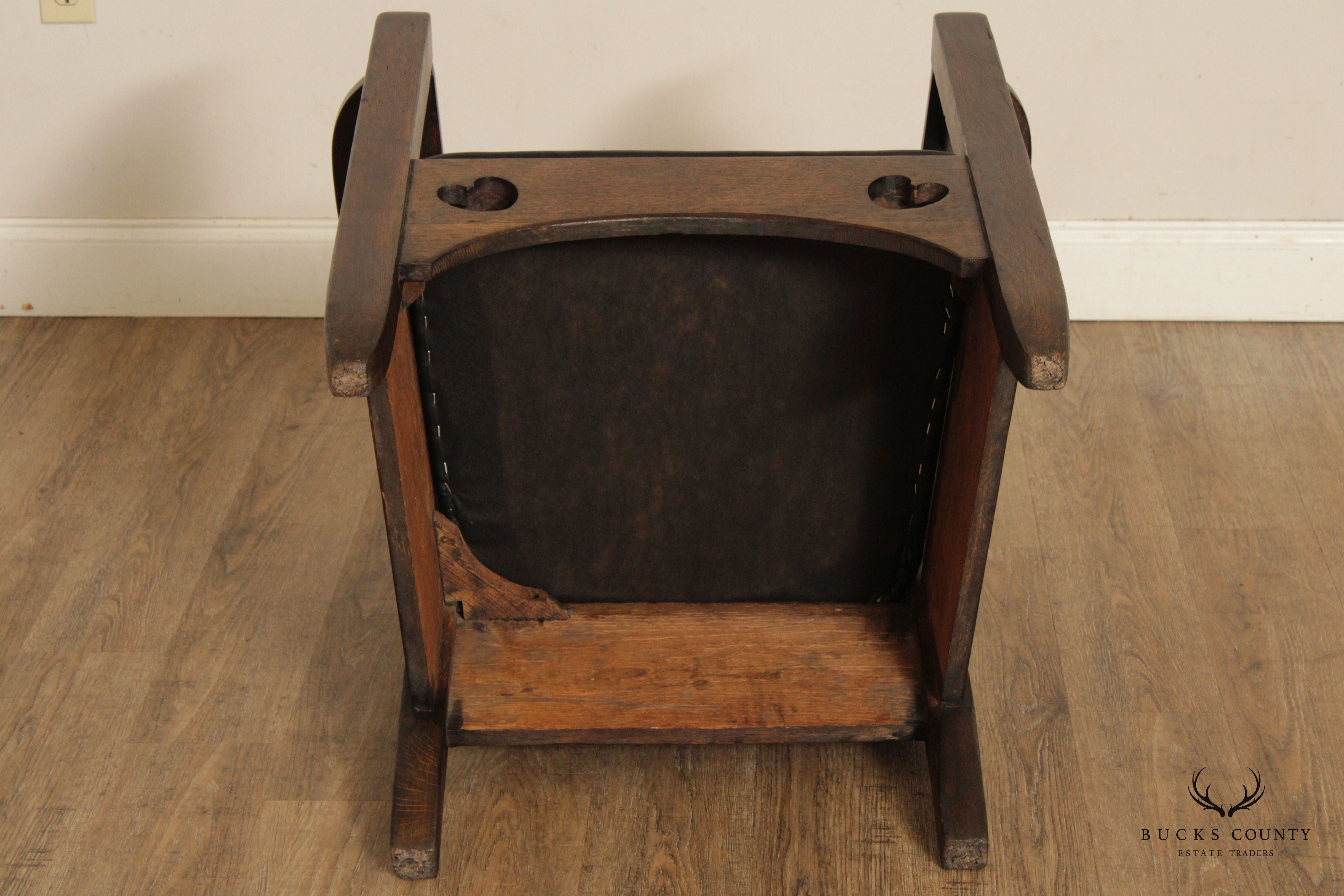 Antique Mission Oak Club Chair