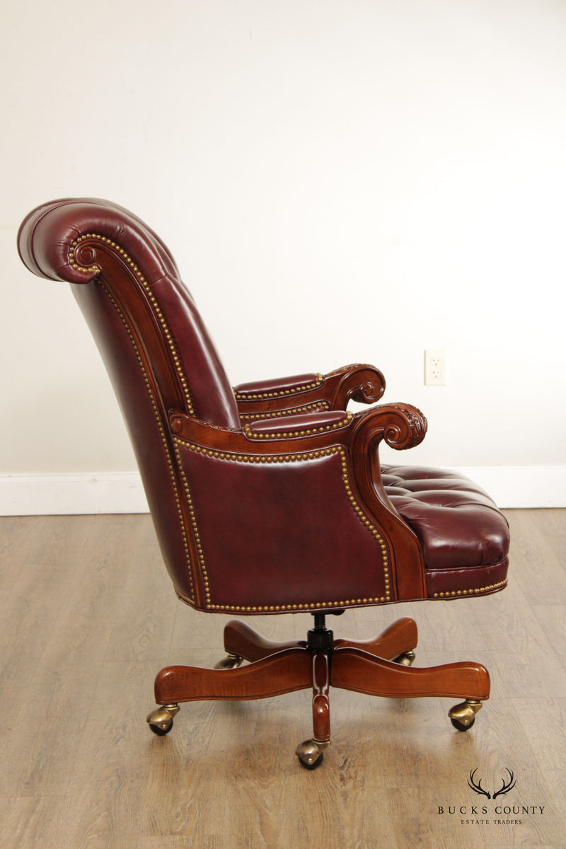 Hancock & Moore Leather Tufted Executive Office Chair