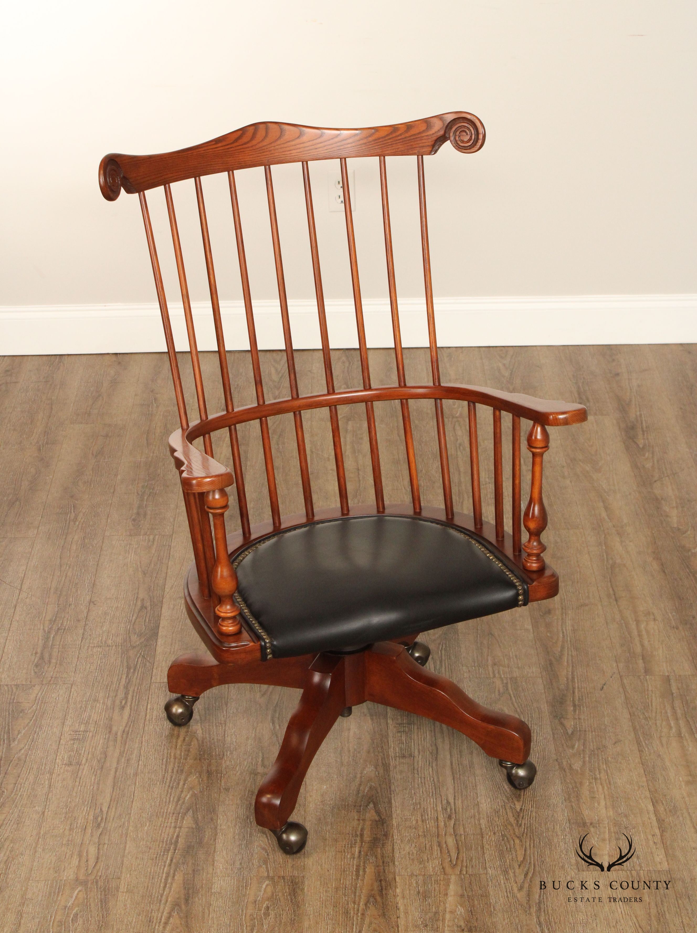 Frederick Duckloe Comb Back Windsor Office Desk Chair