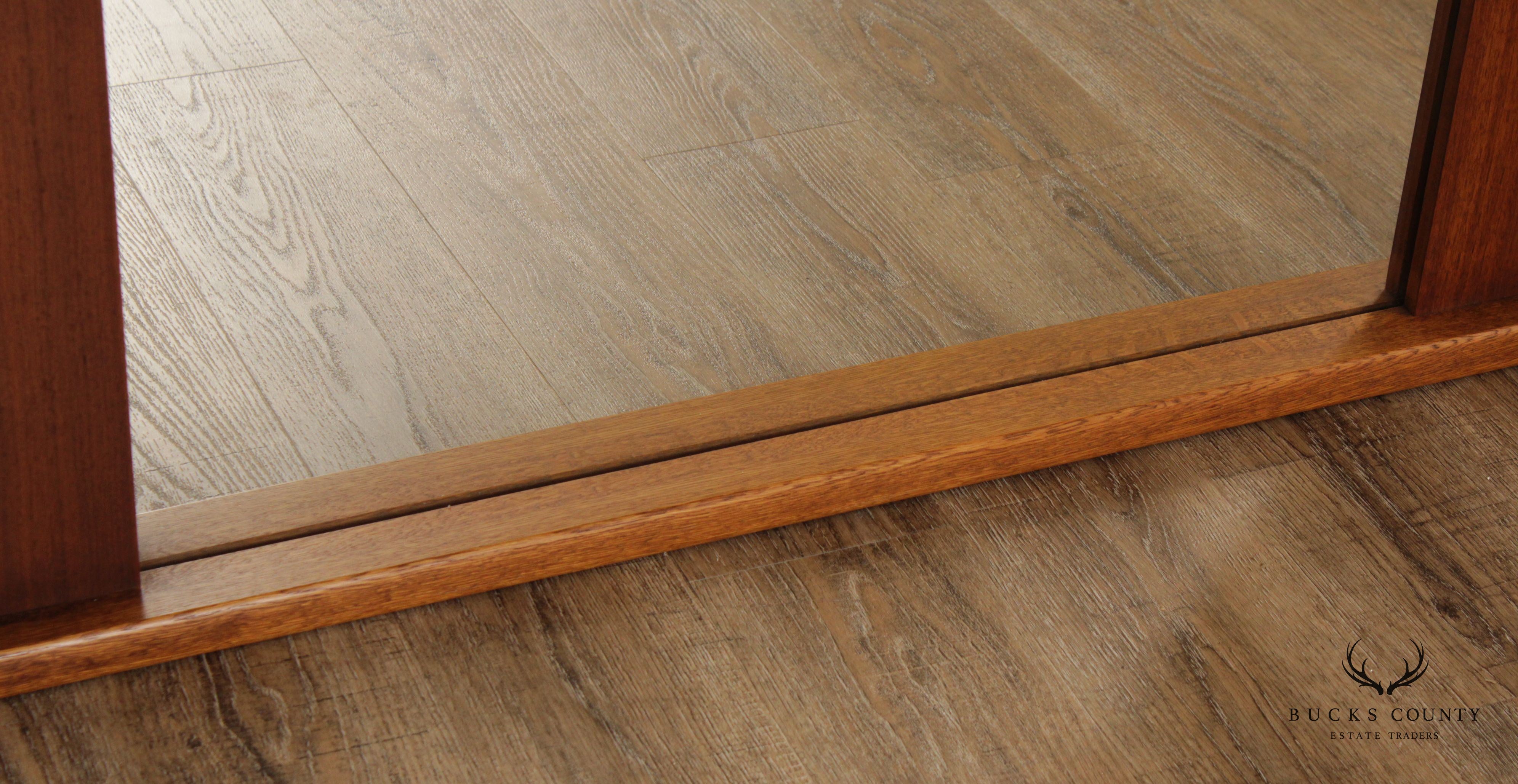 Lane Mid Century Modern Walnut & Oak Wall Mirror